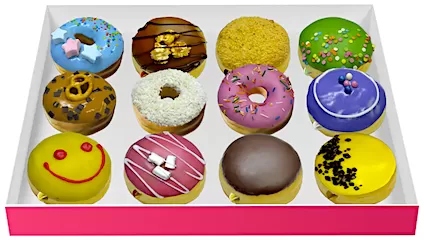 Коробка донатов (12 шт)